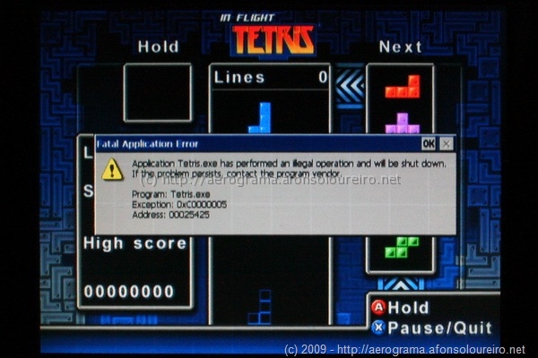 Tetris avariado